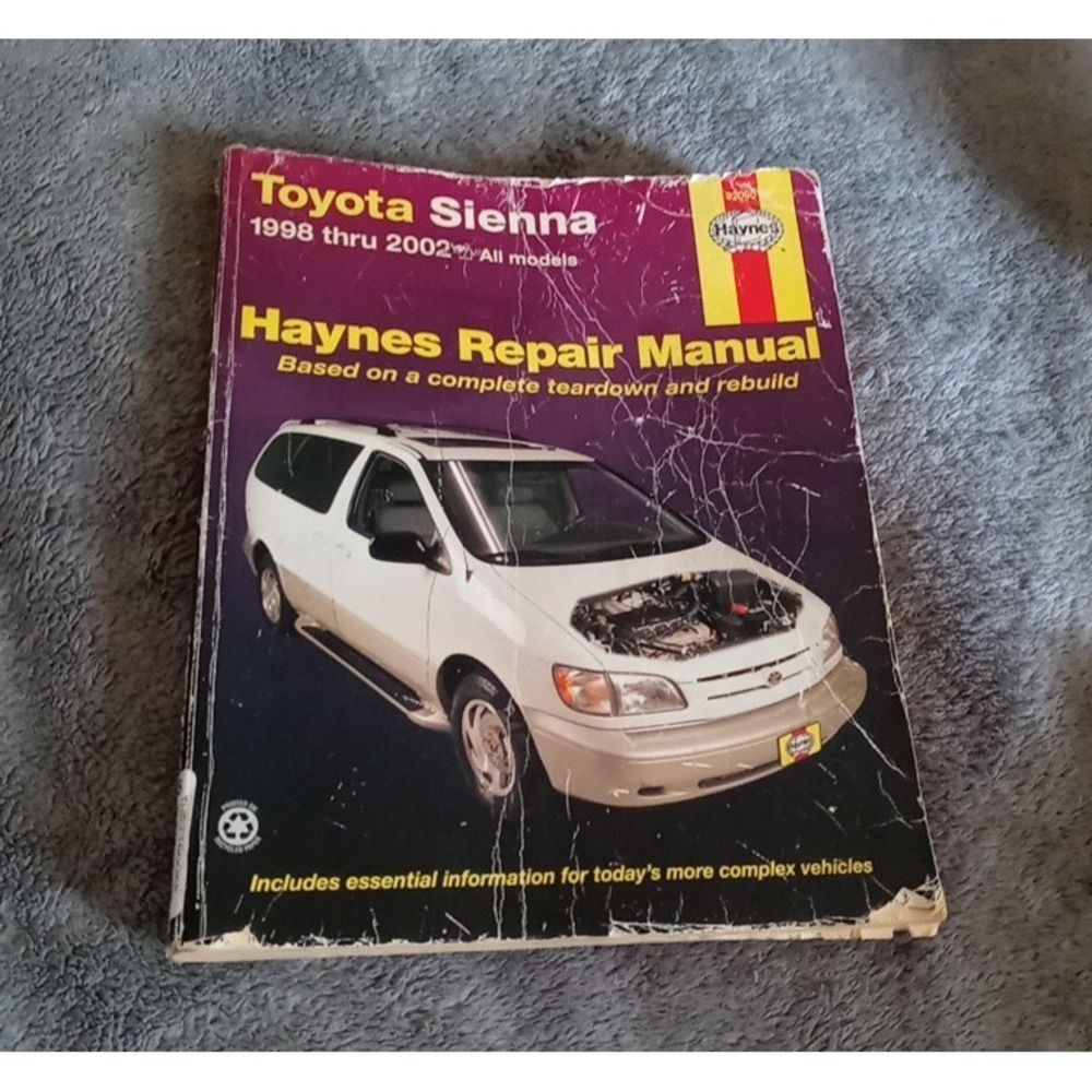 Toyota Sienna 1998-2009 all models Haynes Automotive Repair Manual Shop Fix